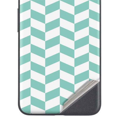 Blue White Chevron Google Pixel 5 Skin